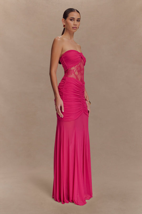 Vestido Longo Tule Bordado