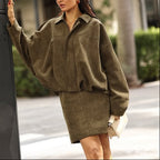 Jaqueta Vintage em Suede Texturizado