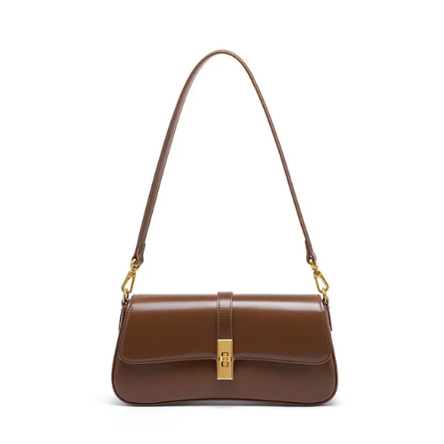 Bolsa Clássica de Ombro Fecho Dourado