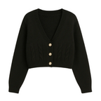 Cardigan Tricot Cropped Trançado