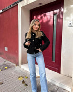 Jaqueta Blazer Alfaiataria Texturizada