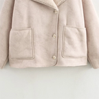 Casaco Forrado Oversized com Botões
