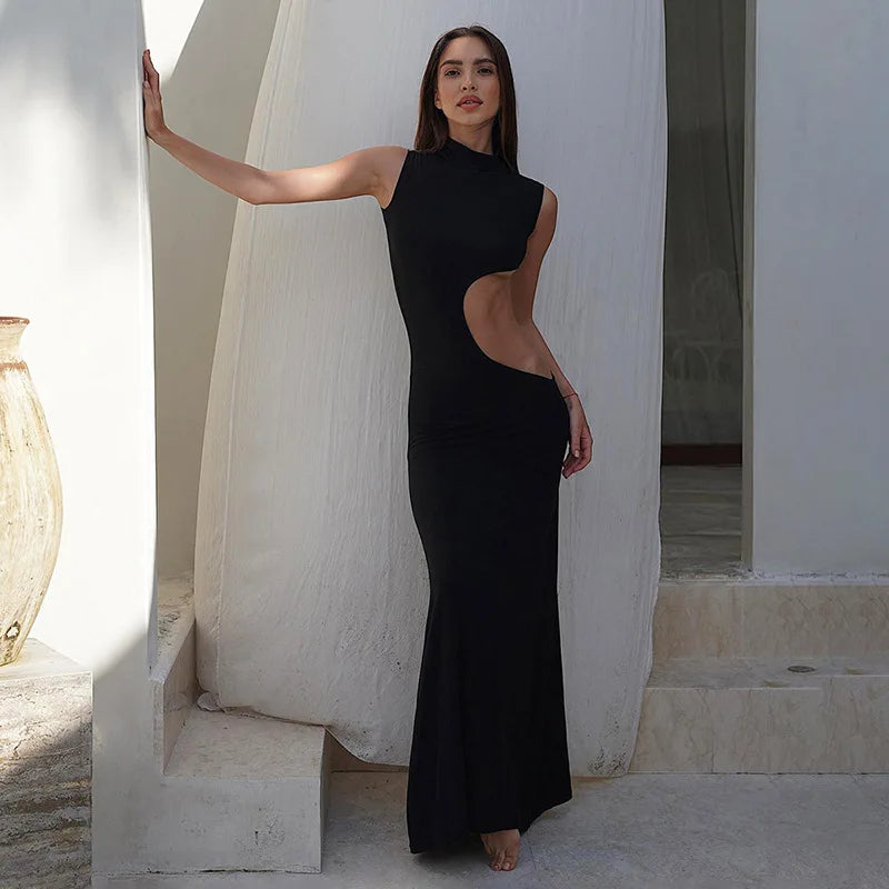 Vestido Longo Cryptic Curve