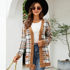 Cardigan Estruturado em Tricô Grosso
