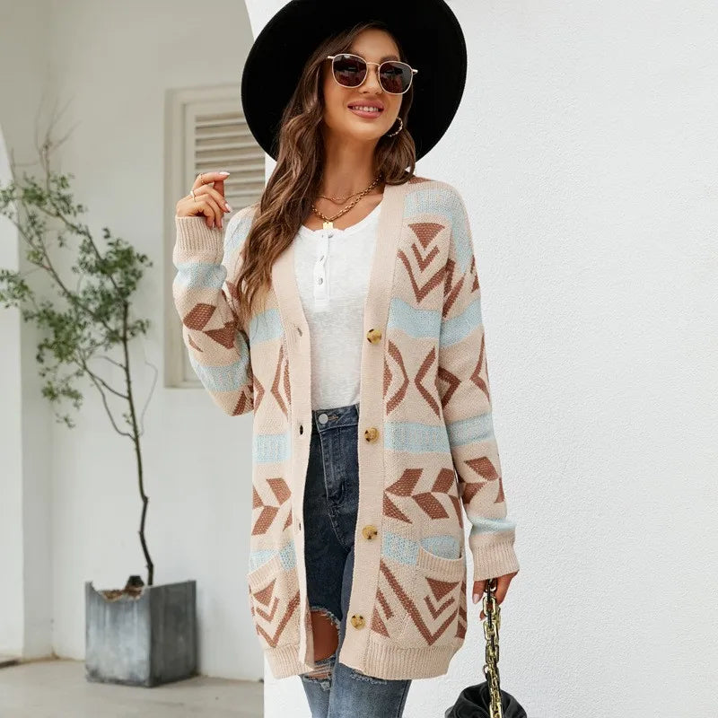 Cardigan Estruturado em Tricô Grosso