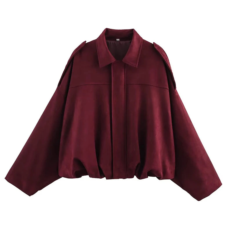 Jaqueta Vintage em Suede Texturizado