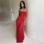 Vestido Longo Tule Corset