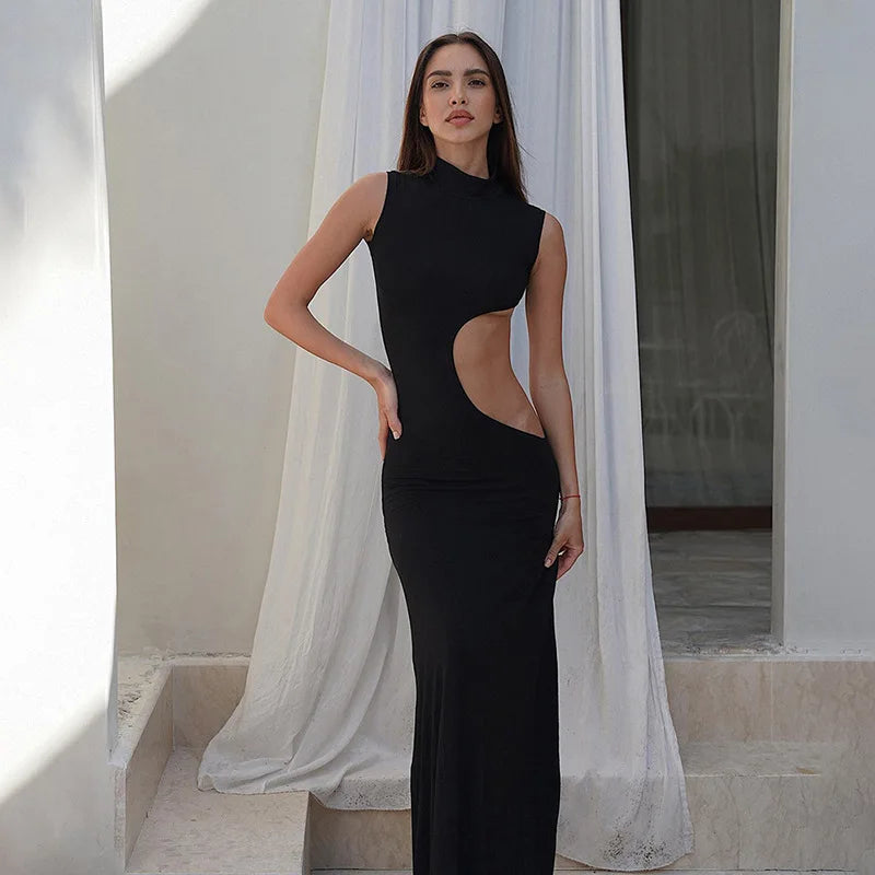Vestido Longo Cryptic Curve
