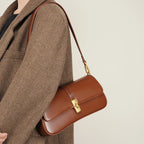Bolsa Clássica de Ombro Fecho Dourado