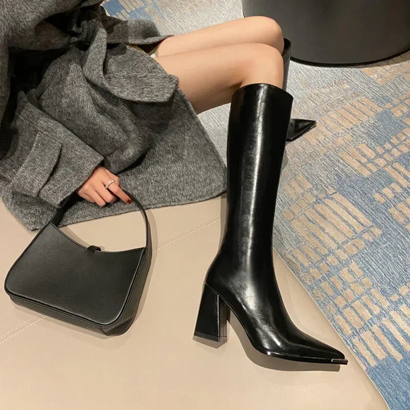Bota de Cano Alto Noémie