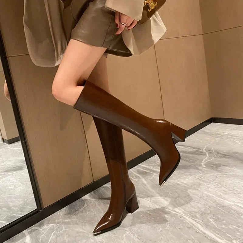 Bota de Cano Alto Noémie