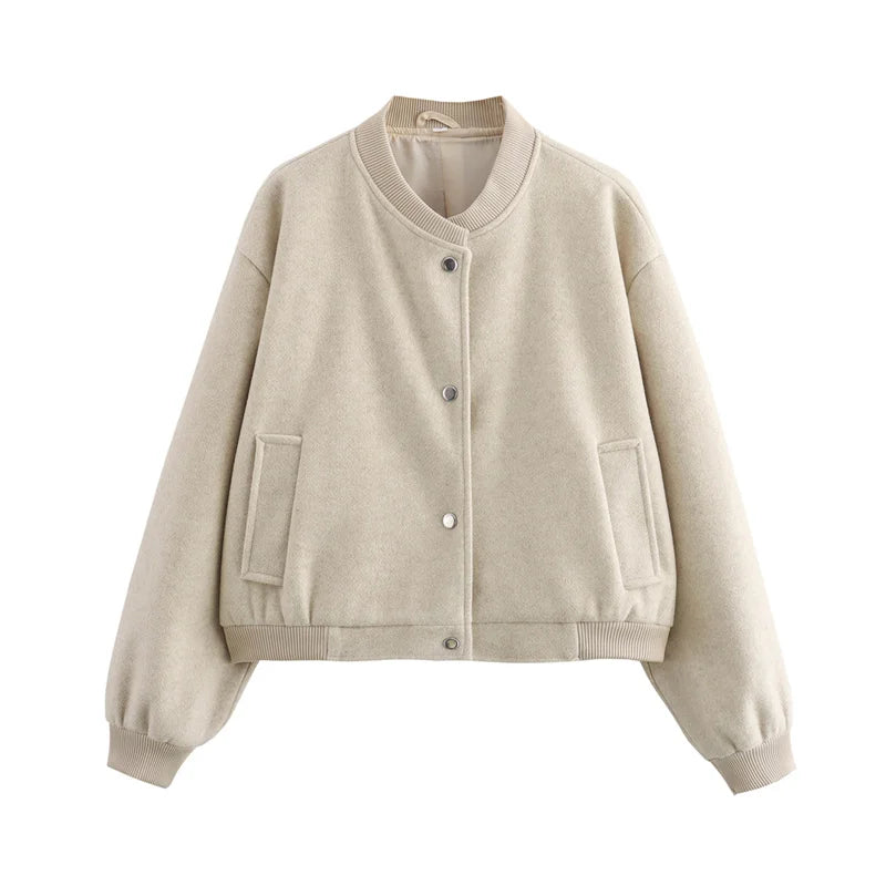 Jaqueta Bomber Minimalista