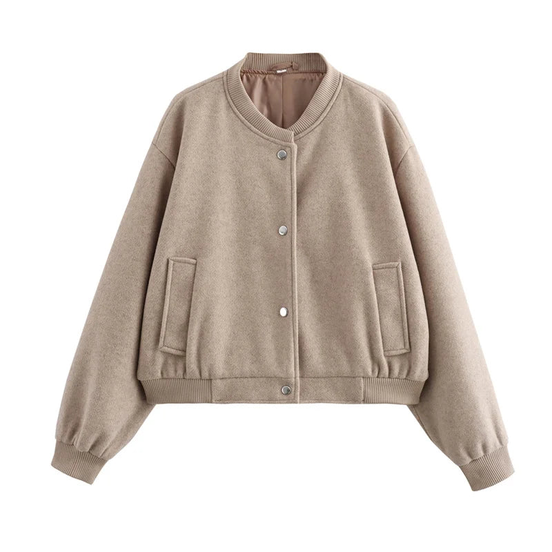 Jaqueta Bomber Minimalista