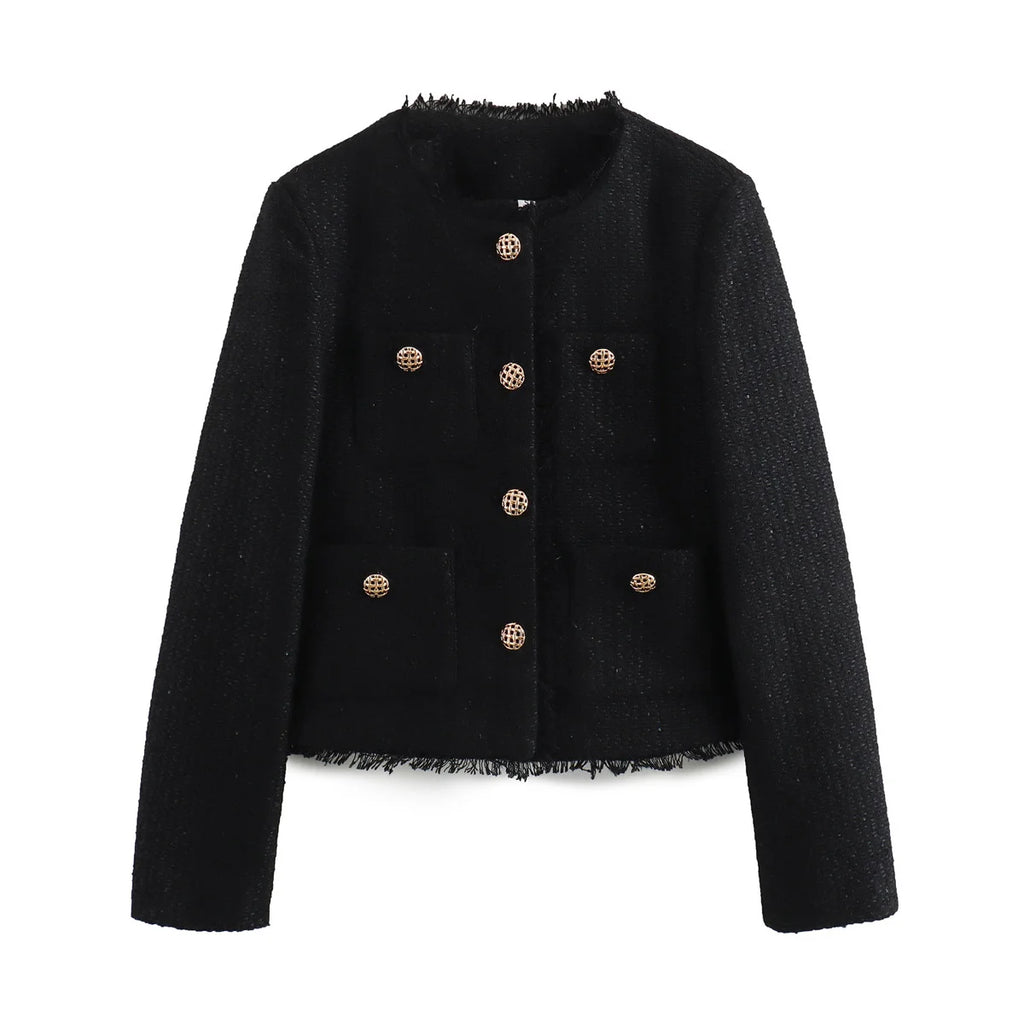 Jaqueta Blazer Alfaiataria Texturizada