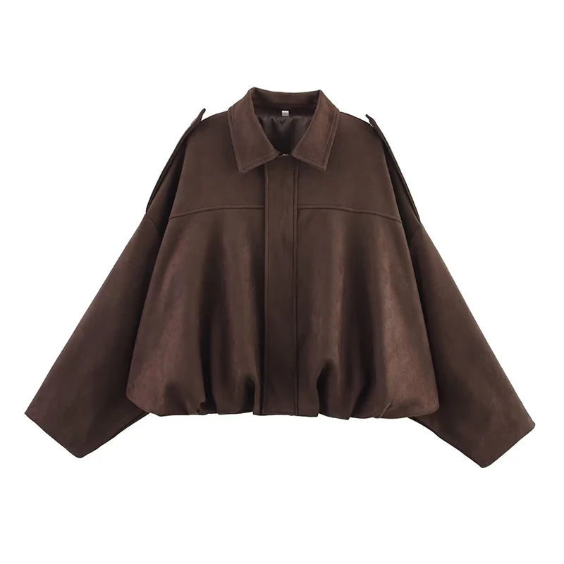 Jaqueta Vintage em Suede Texturizado