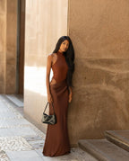 Vestido Longo Assimétrico Draco